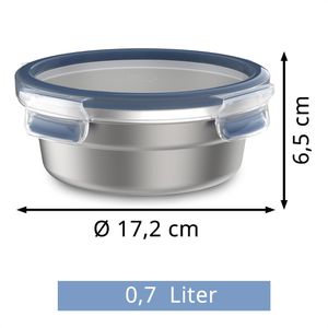 Produktbild für Frischhaltedose Emsa Clip&amp;Close N1150200, aus Edelstahl