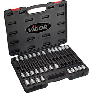 Schraubendreher-Einsatz Vigor V1919, 30-teilig