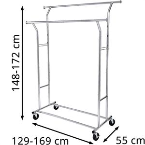 Produktbild für Garderobenständer Songmics HSR12S, silber