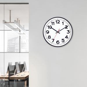 Produktbild für Wanduhr Eurotime 53820, Kunststoff, analog, Funkuhr