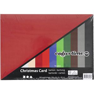 Produktbild für Tonpapier Colortime Weihnachts-Karton, A4