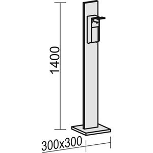 Produktbild für Desinfektionsspender Geramöbel S-HS-A, ahorn