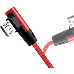 Produktbild für Ladekabel LogiLink CU0149, rot, 0,3m