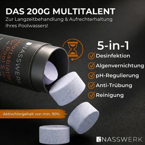 Produktbild für Chlor NASSWERK organisch, langsamlösliche 5in1 Multitabs