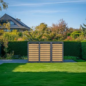 Produktbild für Mülltonnenbox Phoenix GB3320AWK, Metall