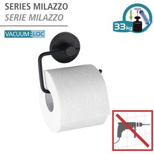 Produktbild für Toilettenpapierhalter Wenko Milazzo, schwarz