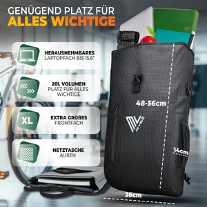 Produktbild für Gepäckträgertasche Mivelo Primus, schwarz, 20 Liter