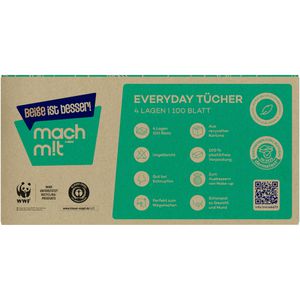Produktbild für Taschentücher Wepa Mach m!t, Everyday, Box