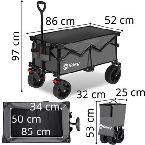 Produktbild für Bollerwagen Sekey XXL FW210, faltbar