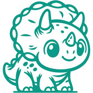 Produktbild für Motivstempel Trodat edy FIX Triceratops, aus Kunststoff