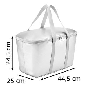 Produktbild für Kühltasche Reisenthel Coolerbag silver crackle, 20 Liter
