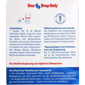 Produktbild für Mundspülung One-Drop-Only Mundwasser Konzentrat