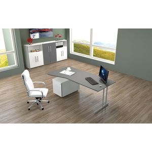 Produktbild für Schreibtisch Kerkmann start up, graphit / silber