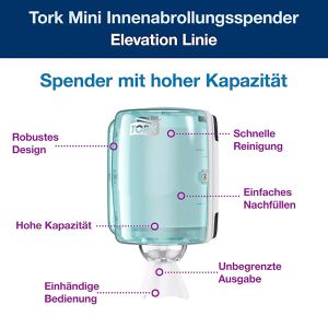 Produktbild für Putztuchrollenhalter Tork Elevation, 659000, M2