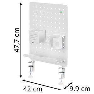 Produktbild für Tischtrennwand LogiLink Pegboard PB0104, weiß