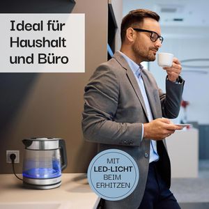Produktbild für Wasserkocher LEBENLANG LBL2320, transparent