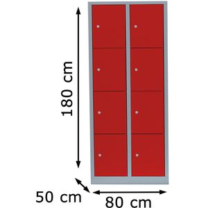 Produktbild für Schließfachschrank ClassiX X-523424, rot