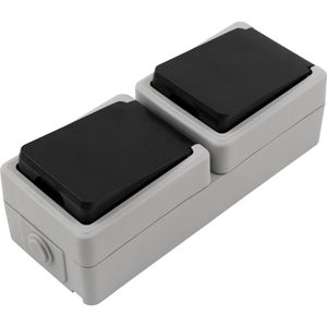 Produktbild für Steckdose McPower Taff, IP44, Aufputz