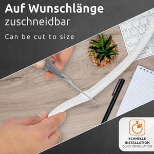 Produktbild für Kabelschlauch ECENCE weiß