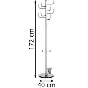Produktbild für Garderobenständer Böttcher-AG BB2802, silber