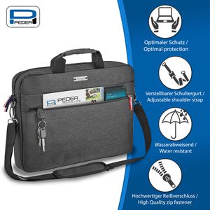 Produktbild für Laptoptasche Pedea Urban-Hip, 66066610, grau