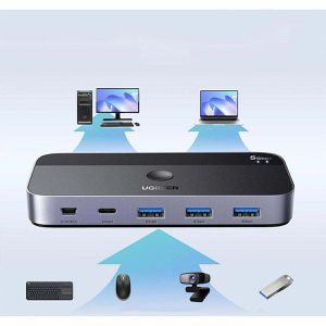 Produktbild für USB-Switch UGREEN 15705, USB 3.0, für 2 PC