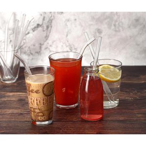 Produktbild für Strohhalme Annvchi wiederverwendbar, aus Glas