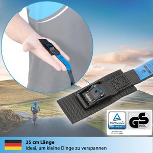 Produktbild für Spanngurt valonic SG-100-4035-01, schwarz, mit Klemmschloss