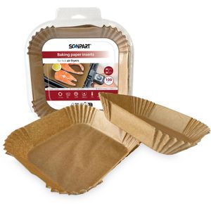 Backpapier Scanpart für Heißluftfritteusen, 20 x 20 cm