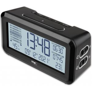 Produktbild für Wecker TFA 60.2562.01 Boxx2 schwarz, digital