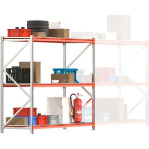 Produktbild für Weitspannregal Regalwerk EMMA, 3 Metallböden