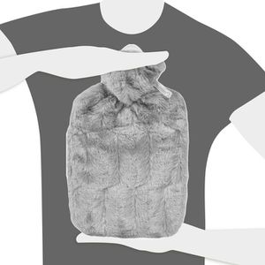 Produktbild für Wärmflasche Hugo-Frosch Klassik Tierfelloptik, 1,8 Liter