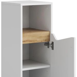 Produktbild für Badschrank Vicco Marelle, mit 4 Füßen, weiß / artisan eiche