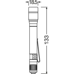 Produktbild für Taschenlampe OSRAM LEDinspect TORCH 250 LED, Batterie