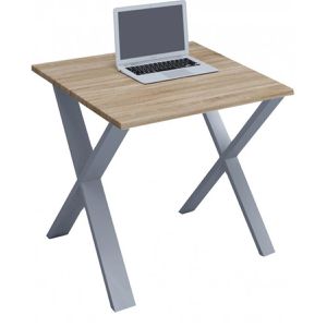 Produktbild für Schreibtisch VCM Lona, 914607, sonoma eiche / silber