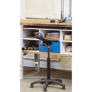 Produktbild für Stehhilfe meychair Futura Basic, AF0-PU2-PW 9005, 11013