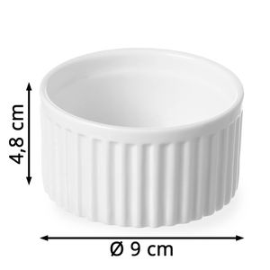 Produktbild für Auflaufform Hendi Rustica Ofenform, weiß, aus Porzellan