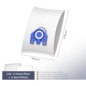 Produktbild für Staubsaugerbeutel McFilter MSM 29 Maxi, 16 Stück