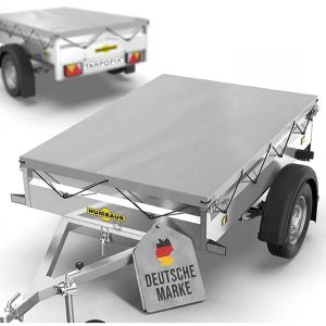 Anhänger-Plane Tarpofix FP9-GR, wasserdichte Flachplane