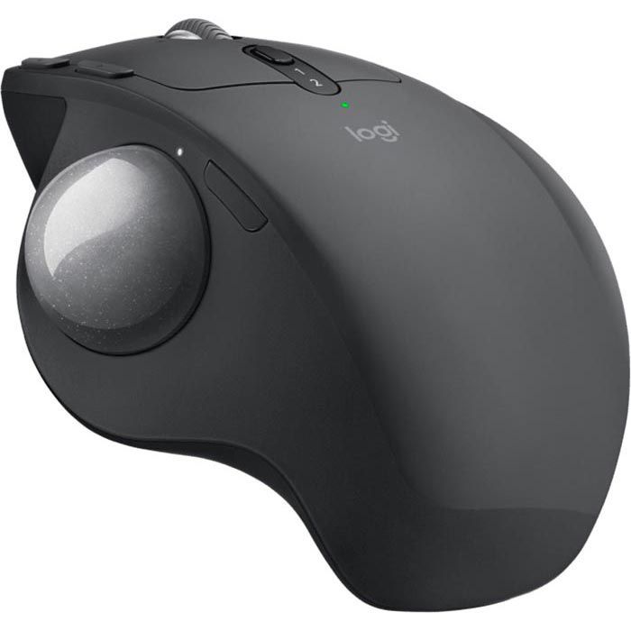 Logitech Maus MX Ergo Wireless Trackball anthrazit, 8 Tasten, 440 