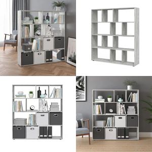 Produktbild für Bücherregal Vicco Pilar, grau