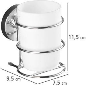 Produktbild für Zahnputzbecher Wenko Milazzo 20880100, ohne Bohren
