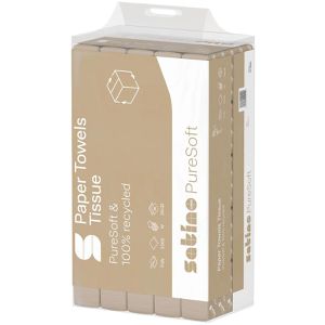 Produktbild für Papierhandtücher Satino PureSoft, 277560, PT2, 2-lagig