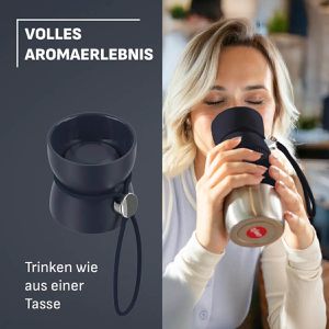 Produktbild für Thermobecher Emsa beYou Cup Mug N2191300, schwarz