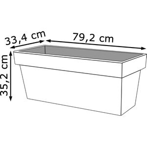 Produktbild für Pflanzkasten Prosperplast Lofly Case anthrazit