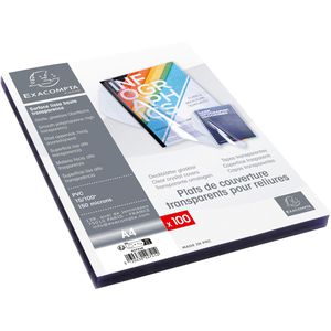 Produktbild für Bindefolien Exacompta 42741e, klar-transparent, 150 mic
