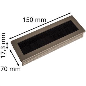 Produktbild für Kabeldurchlass SO-TECH TONDO, 150 mm, rechteckig