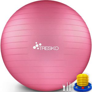 Produktbild für Gymnastikball Tresko Anti-Burst, mit Luftpumpe