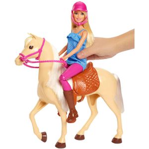 Produktbild für Puppe Barbie Pferd und Puppe, ab 3 Jahre