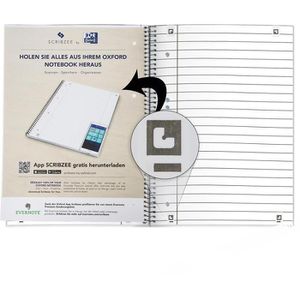 Produktbild für Collegeblock Oxford 384508027, A5